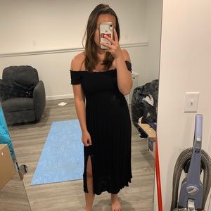 Black maxi dress